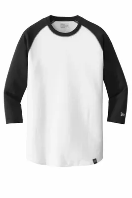 New Era Heritage Blend 3/4-Sleeve Baseball Raglan Tee. NEA104 - Stealth Promo Co