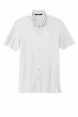 Mercer+Mettle Stretch Pique Full-Button Polo MM1006 - Stealth Promo Co