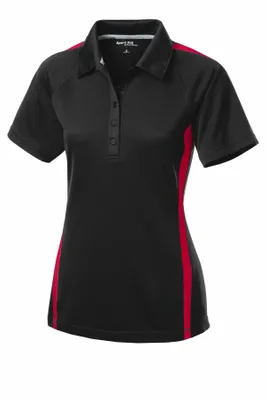 Sport-Tek Women's PosiCharge Micro-Mesh Colorblock Polo. LST685 - Stealth Promo Co