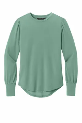 Mercer+Mettle Women's Stretch Jersey Long Sleeve Blouson Top MM1019 - Stealth Promo Co