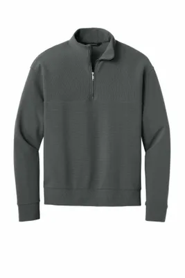 Mercer+Mettle Linear Texture 1/4-Zip MM3040 - Stealth Promo Co