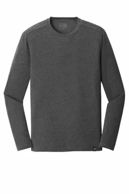 New Era Heritage Blend Long Sleeve Crew Tee. NEA102 - Stealth Promo Co