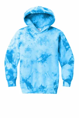 Port & Company Youth Crystal Tie-Dye Pullover Hoodie PC144Y - Stealth Promo Co