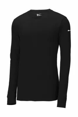 Nike Dri-FIT Cotton/Poly Long Sleeve Tee. NKBQ5230 - Stealth Promo Co
