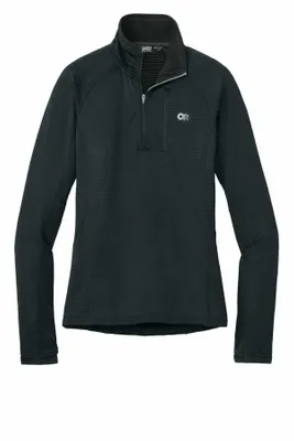 LIMITED EDITION Outdoor Research Women's Tech Grid 1/4-Zip Fleece OR322263 - Stealth Promo Co