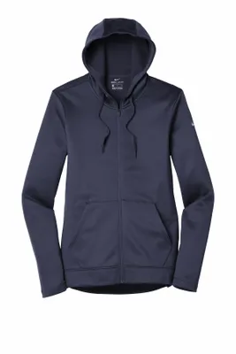 Nike Women's Therma-FIT Full-Zip Fleece Hoodie. NKAH6264 - Stealth Promo Co
