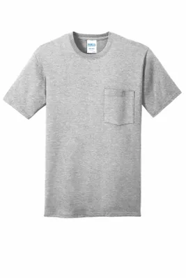 Port & Company Core Cotton Pocket Tee. PC54P - Stealth Promo Co