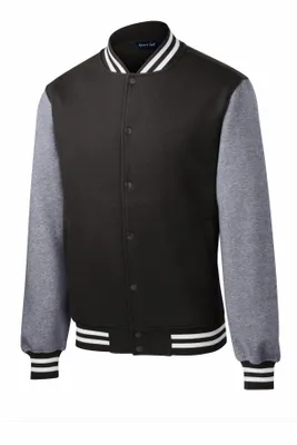Sport-Tek Fleece Letterman Jacket. ST270 - Stealth Promo Co