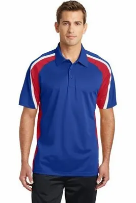 Sport-Tek Tricolor Micropique Sport-Wick Polo. ST654 - Stealth Promo Co