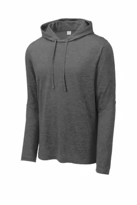 Sport-Tek PosiCharge Tri-Blend Wicking Long Sleeve Hoodie ST406 - Stealth Promo Co