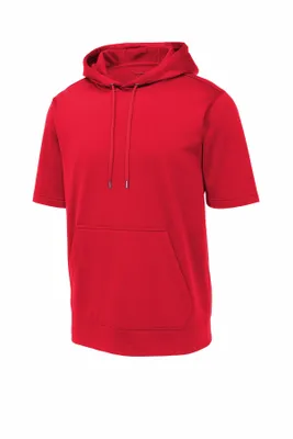 Sport-Tek Sport-Wick Fleece Short Sleeve Hooded Pullover. ST251 - Stealth Promo Co