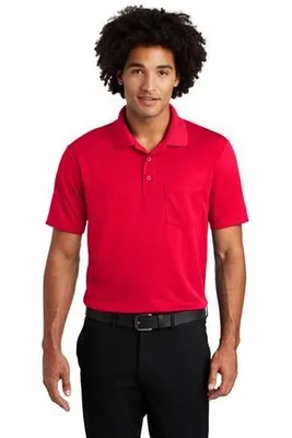 Sport-Tek PosiCharge RacerMesh Pocket Polo. ST640P - Stealth Promo Co