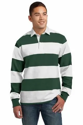 Sport-Tek Classic Long Sleeve Rugby Polo. ST301 - Stealth Promo Co