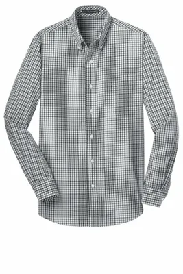 Port Authority Long Sleeve Gingham Easy Care Shirt. S654 - Stealth Promo Co