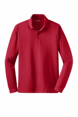 Sport-Tek Long Sleeve Micropique Sport-Wick Polo. ST657 - Stealth Promo Co