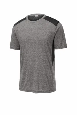 Sport-Tek PosiCharge Tri-Blend Wicking Draft Tee. ST410 - Stealth Promo Co