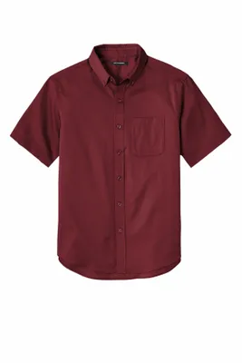 Port Authority Short Sleeve SuperPro React Twill Shirt. W809 - Stealth Promo Co
