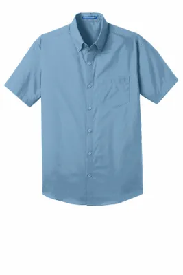 Port Authority Short Sleeve Carefree Poplin Shirt. W101 - Stealth Promo Co