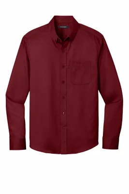 Port Authority Long Sleeve SuperPro React Twill Shirt. W808 - Stealth Promo Co
