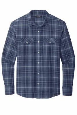 Port Authority Long Sleeve Ombre Plaid Shirt W672 - Stealth Promo Co