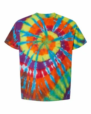 Rainbow Cut-Spiral Tie-Dyed T-Shirt - Stealth Promo Co