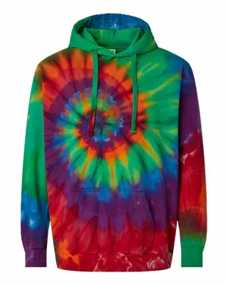 Multi-Color Spiral Tie-Dyed Hooded Sweatshirt - Stealth Promo Co