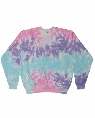 Tie-Dyed Fleece Crewneck Sweatshirt - Stealth Promo Co