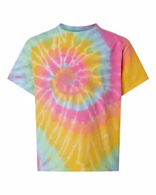Youth Multi-Color Spiral Tie-Dyed T-Shirt - Stealth Promo Co