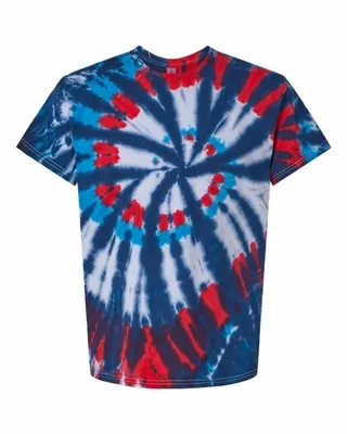 Multi-Color Cut-Spiral Tie-Dyed T-Shirt - Stealth Promo Co