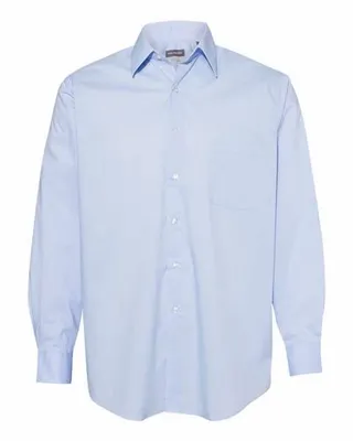 Broadcloth Point Collar Solid Shirt - Stealth Promo Co