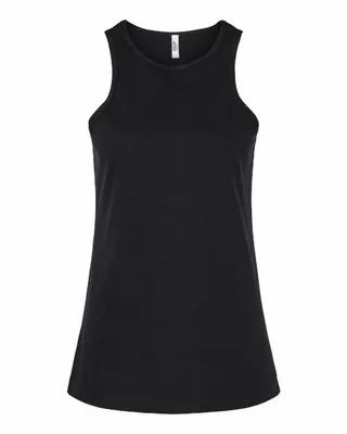 Ladies' CVC Racerneck Tank - Stealth Promo Co
