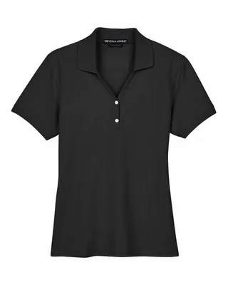Devon & Jones Ladies' Pima Piqu Y-Collar Polo - Stealth Promo Co