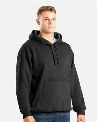 Men's Heritage Zippered Pocket Hooded Pullover Sweatshirt - Stealth Promo Co