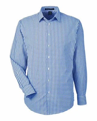CrownLux Performance® Men's Gingham Shirt - Stealth Promo Co