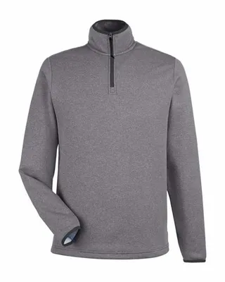 Men's Venture Heathered Stripe Quarter-Zip - Stealth Promo Co