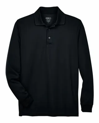 CORE365 Men's Tall Pinnacle Performance Long-Sleeve Piqu Polo - Stealth Promo Co