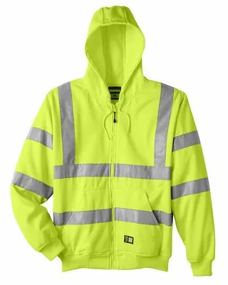 Berne Men's Berne Hi-Vis Class 3 Lined Hooded Sweatshirt - Stealth Promo Co