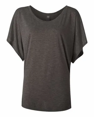 Bella + Canvas Ladies' Flowy Draped Sleeve Dolman T-Shirt - Stealth Promo Co