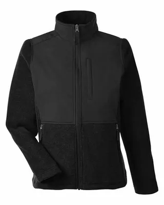 CORE365 Ladies' Journey Summit Hybrid Full-Zip - Stealth Promo Co