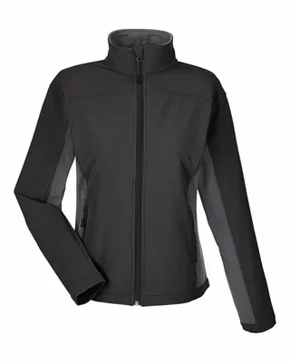 Devon & Jones Ladies' Soft Shell Colorblock Jacket - Stealth Promo Co