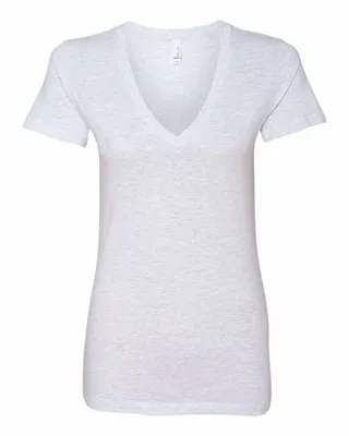 Bella + Canvas Ladies' Jersey Short-Sleeve Deep V-Neck T-Shirt - Stealth Promo Co