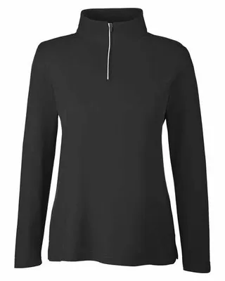 CORE365 Ladies' Fusion ChromaSoft Pique Quarter-Zip - Stealth Promo Co