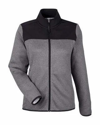 Ladies' Venture Heathered Stripe Hybrid Jacket - Stealth Promo Co