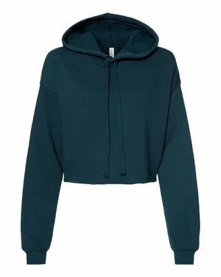 Bella + Canvas Ladies' Cropped Fleece Hoodie - Stealth Promo Co