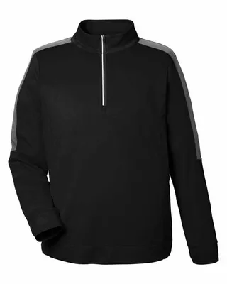 Men's Market Snag Protect Mesh Colorblock Quarter-Zip - Stealth Promo Co