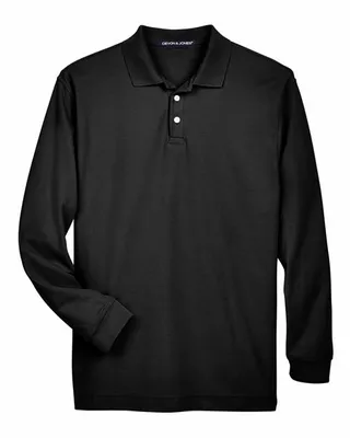 Devon & Jones Men's Pima Piqu Long-Sleeve Polo - Imprint Now - NL