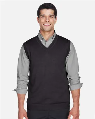 Devon & Jones Adult V-Neck Vest - Stealth Promo Co