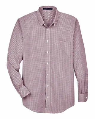 Devon & Jones Men's Crown Woven Collection Gingham Check - Stealth Promo Co