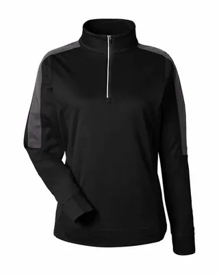 Ladies' Market Snag Protect Mesh Colorblock Quarter-Zip - Stealth Promo Co