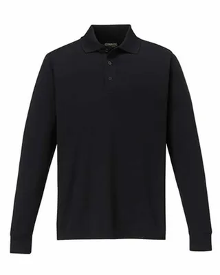 CORE365 Men's Pinnacle Performance Long-Sleeve Piqu Polo - Stealth Promo Co